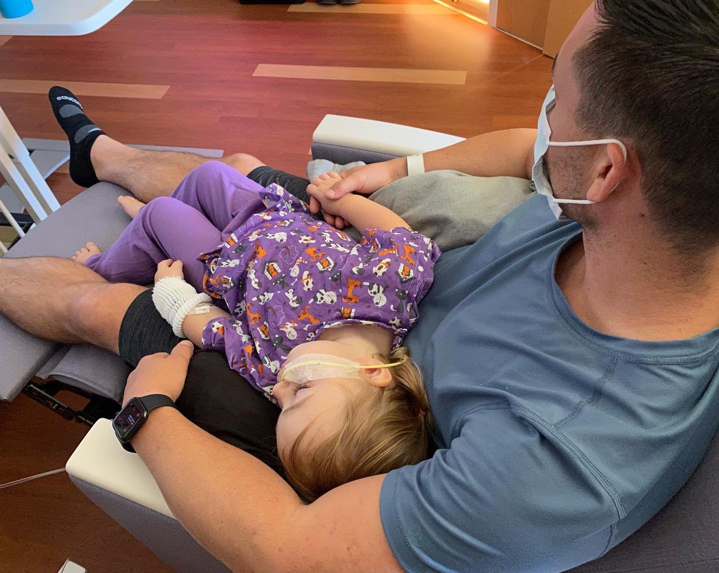 Maria Alice with her father Alessandro